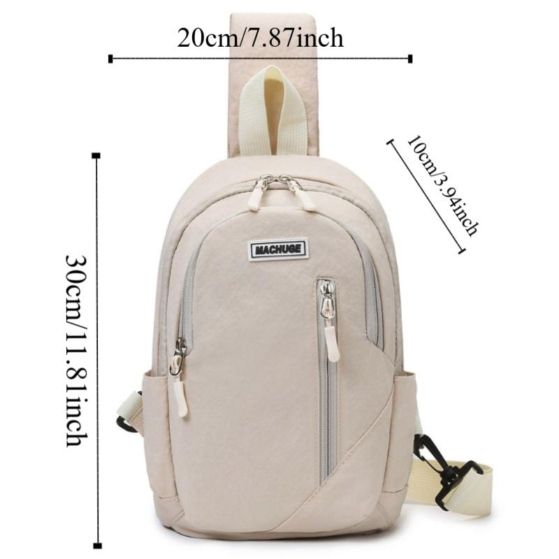 Multifunctional Sling Backpack Nylon Shoulder Bag Fashion Men Chest Bag  Outdoor