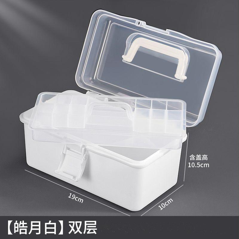Large Capacity Black Transparent Fishing Gear Storage Box, Durable PE Material with Built-in Safety Lock, Strong Convenient