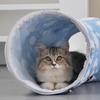 Cat Tunnel Bed With Ball Removable Cushion Cute Cat Bed Tunnel Toys For Kitten Puppy Small Dog Bunny Pet Enrichment Indoor