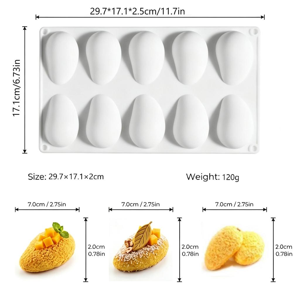Cross-border Multi-connected Raspberry Mousse Silicone Cake Mold, Easy Release, Temperature Resistant.