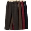 Mom's Velvet Pants Wear Corduroy Cotton Pants Outside In Winter, Middle-aged and Elderly Women's Thickened Elastic High Waist Loose Warm