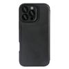 For iPhone 16 Pro Magnetic Case RCS Eco Friendly Flip Phone Cover with Kickstand RFID Blocking