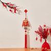 Embroidery New Year Blessing Pendant Red Koi Fish Lucky Hanging Ornaments With Tassels Lucky Bag Spring Festival Wind Chimes