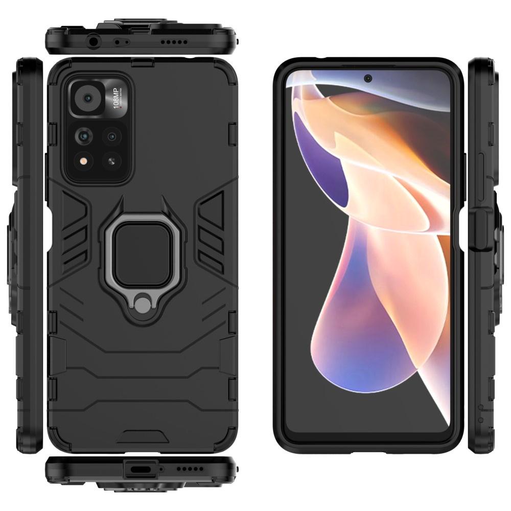 Case for Xiaomi Poco M4 Pro 5G / Redmi Note 11S 5G, Kickstand Ring, Black