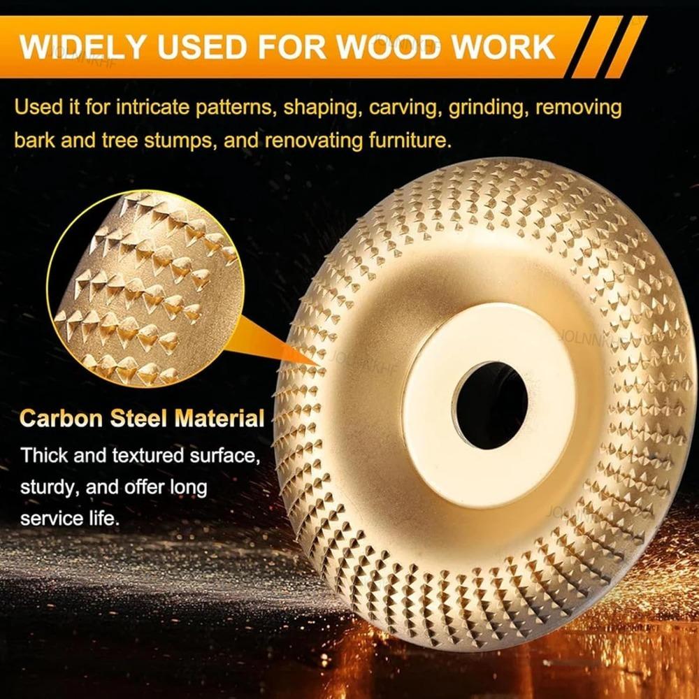 Xiaomi Woodworking Grinding Thorn Disc 3Pcs Angle Grinder Polishing Disc Flat Disc Polishing Wheel Wood Tea Plate Root Carving Tool
