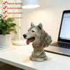 Creative Resin Dog Head Planter: Home and Garden Succulent Pot for Outdoor Decoration.