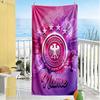 Bayern Munich Soccer Fan Art Personalized Name Beach Towel Soft Durable Quick-Dry Suitable for Swimming Gym Camping Yoga Vacation