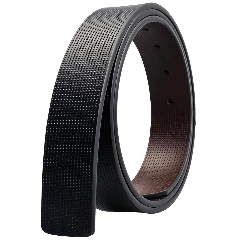 Men's 3.5CM Two-Layer Leather Belt with Automatic Buckle