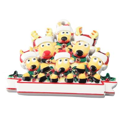 Christmas Elk Ornament Resin Christmas Tree Hanging Pendant Cute Christmas Decoration