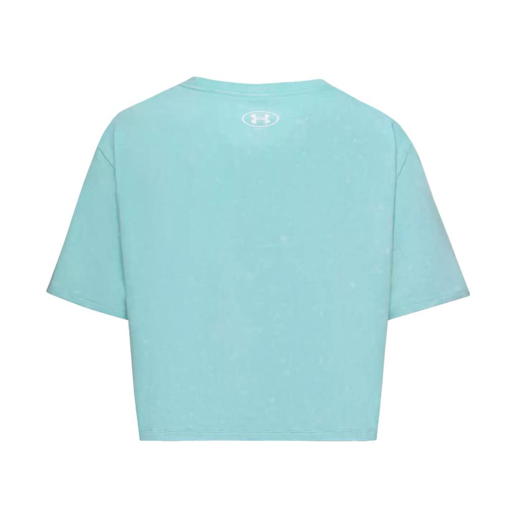 Under Armour Rival Boxy Loose Round Neck Short Sleeve T-Shirt Women tops 6011065-425
