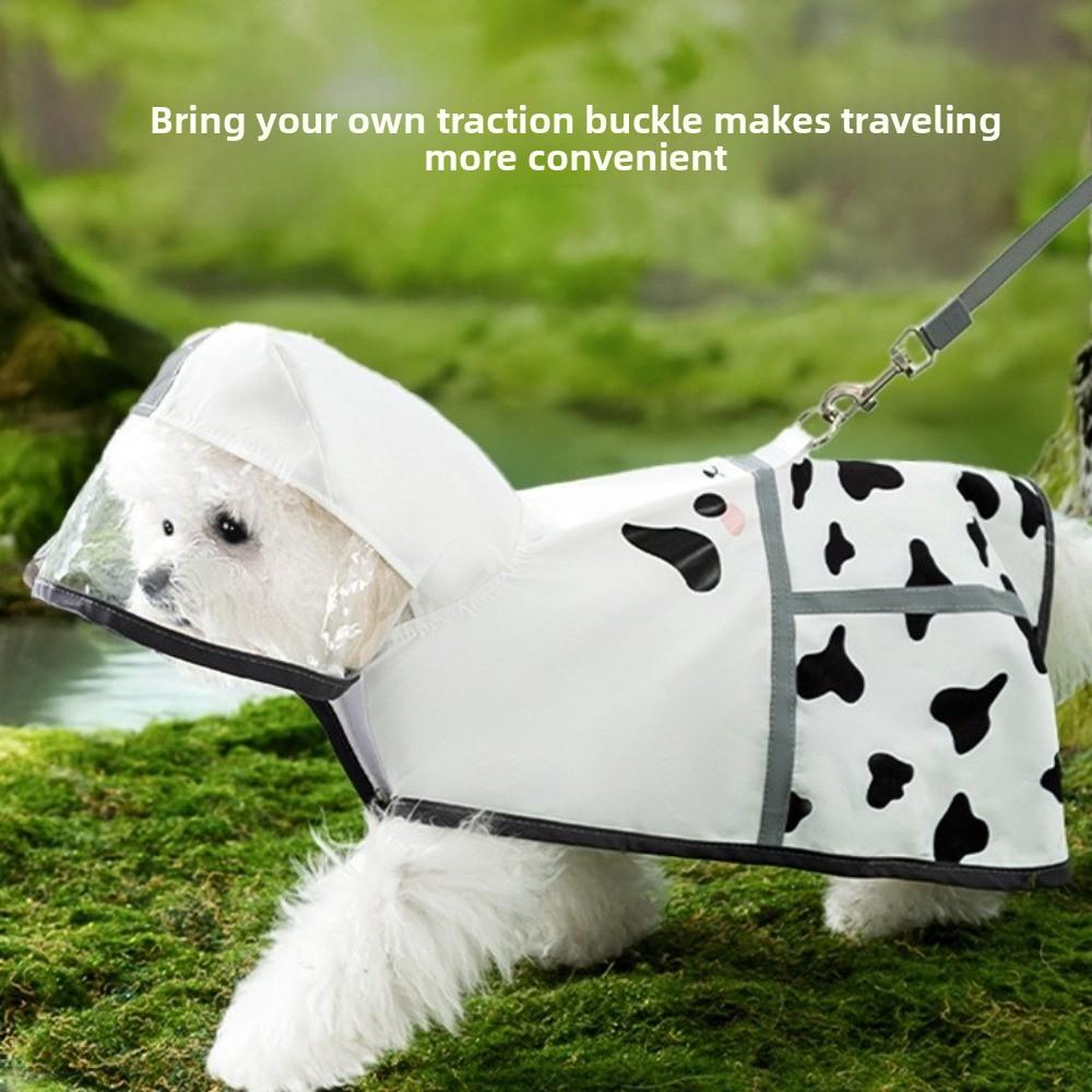 Cartoon Dog Rainwear Waterproof Puppy Clothes Fashion Puppy Rain Cape  Summer