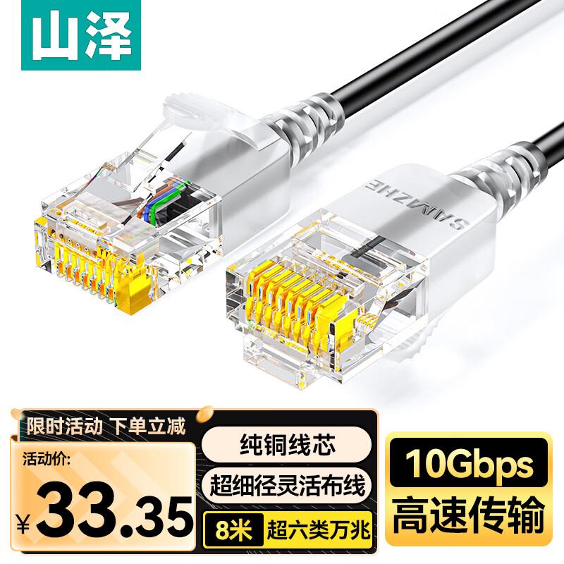 

ShanZe Super Category 6 Thin Ethernet Cable 8m