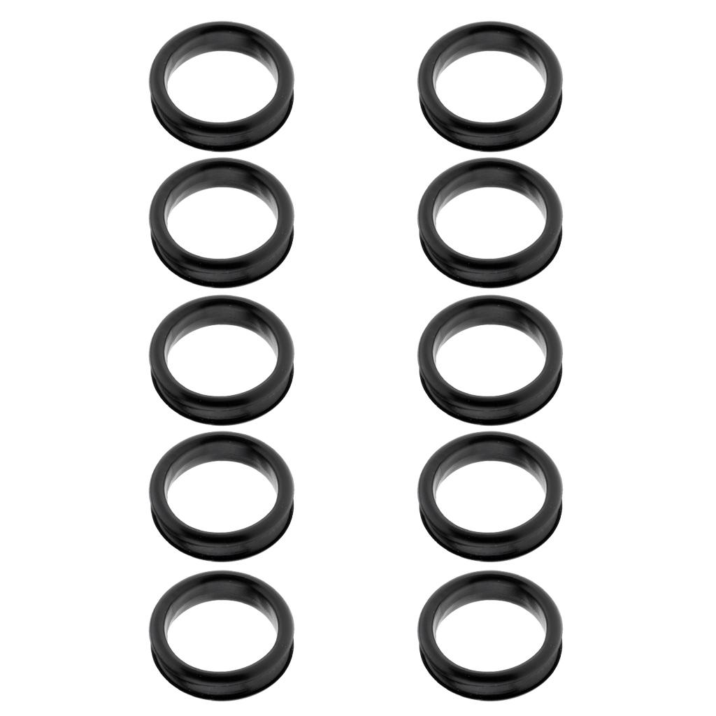 10 Pieces Barber Hair Shears Scissors Finger Rings Grips Inserts - Soft Rubber Ring Sizer, Fits Most Shears