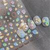5D Fantasy Strand Sommer Verträumt Bunt Seestern Muschel Qualle Koralle Gelee Aufkleber Dekoration Nagelkunst Aufkleber Maniküre Salon