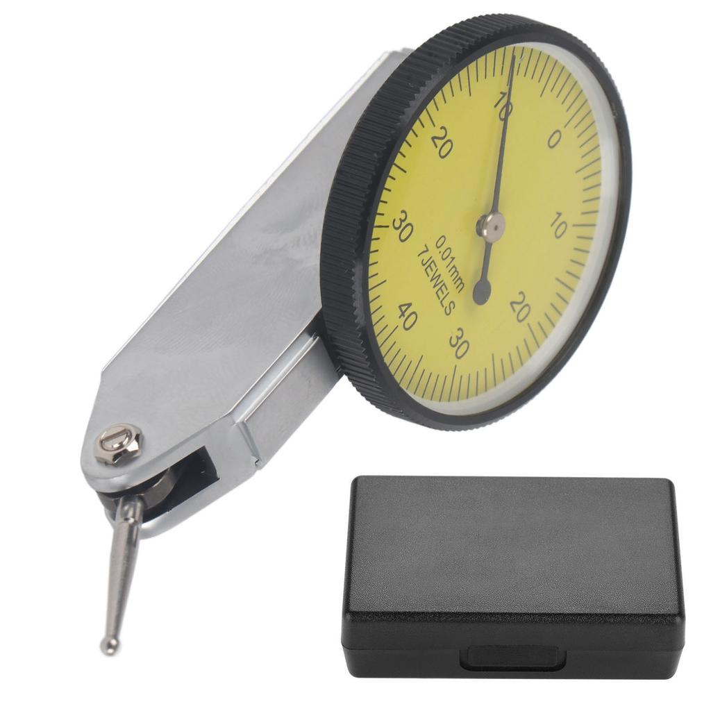 Accuracy 0.01mm Lever Dial Test Indicator Meter Tool Kit Gage with Grey Case