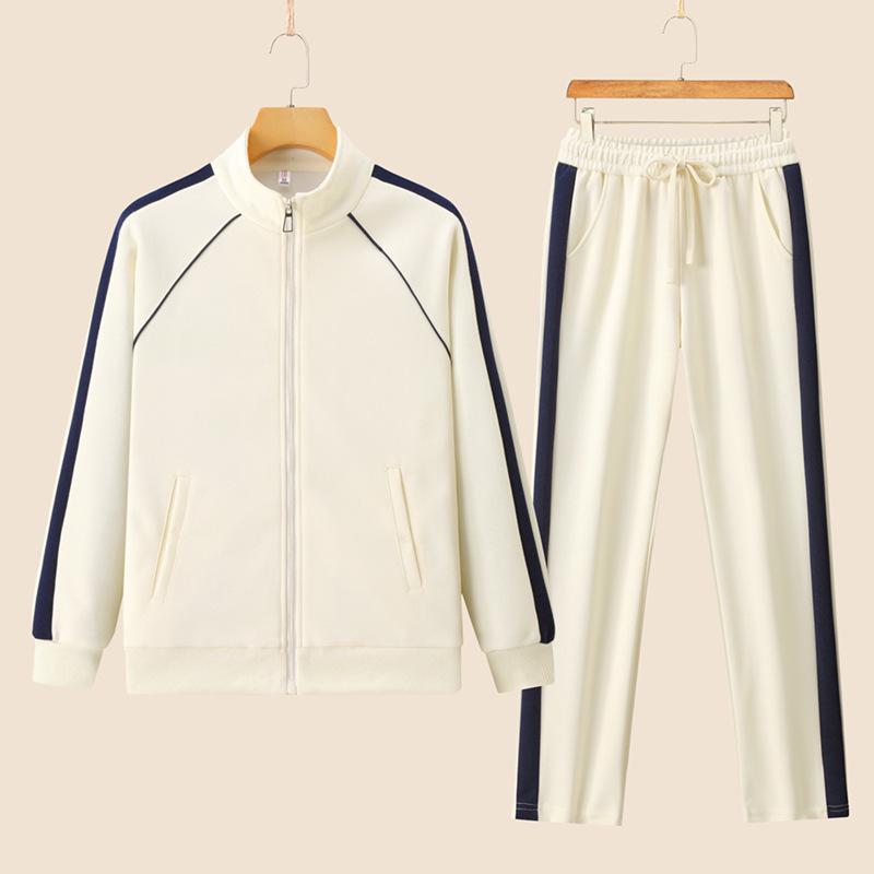 Women's 2024 Autumn Casual Sportswear Set: Long Sleeve Top & Elastic Cuff Straight-Leg Pants.
