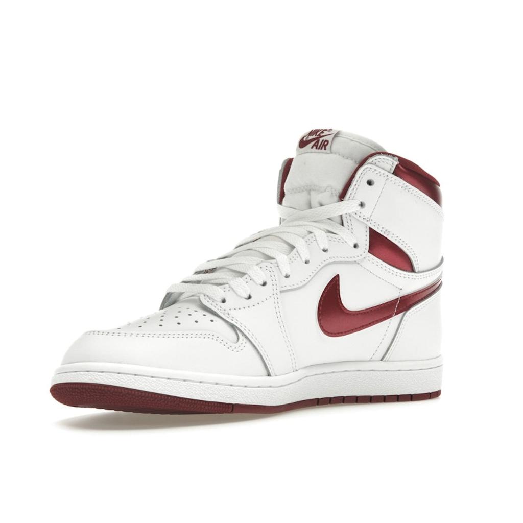 Air Jordan 1 Retro High 85 OG Metallic Burgundy Unisex Sneakers White Team-Red BQ4422-161