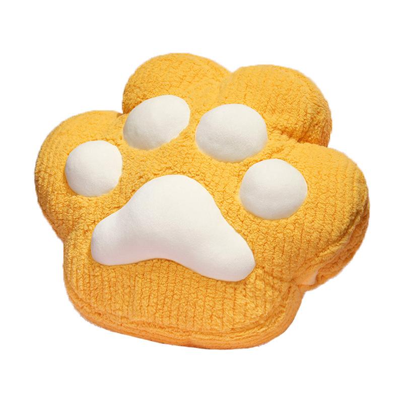 Cartoon Cat Claw Throw Pillow Blanket Plush Toy Cat Claw Doll Home Sofa Pillow Girls Lunch Break Throw Pillow Blanket