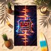 Detroit Tigers (5) Theme Beach Towel Sand Resistant Soft And Comfortable Suitable For The Pool Camping Yoga And Diving A Travel