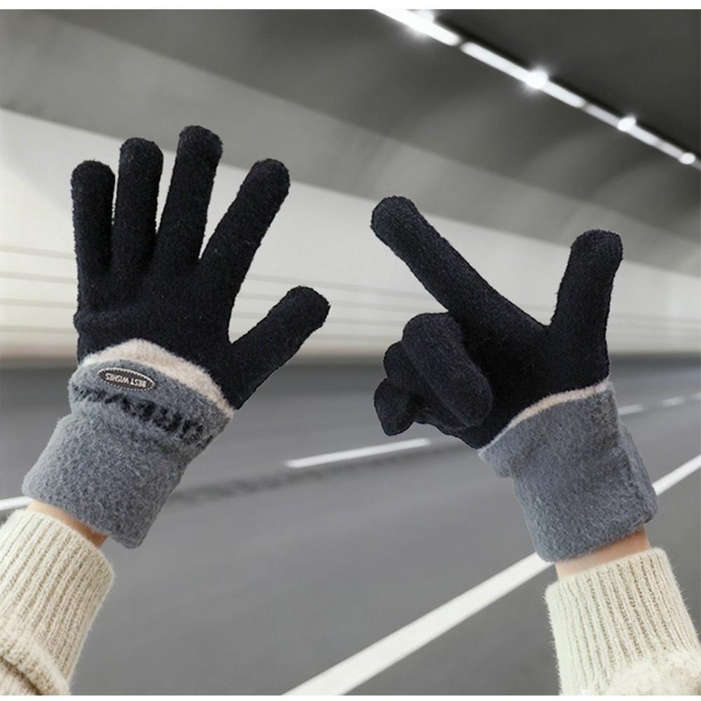 Warm Five-finger Gloves Knitted Cycling Gloves Unisex Touchscreen Gloves