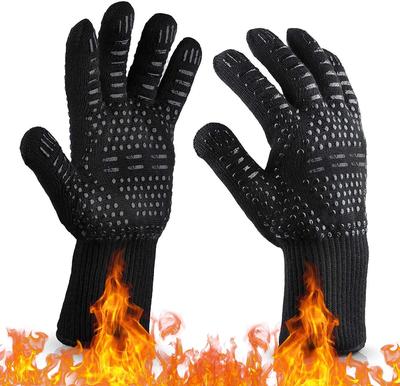 Hitzebeständige Grillhandschuhe Wärmeisolierung 800 Grad Mikrowellenherd Handschuhe Flammhemmend Hitzebeständige Handschuhe