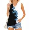 Women's V-neck Fashion Casual Floral Print Summer Vest Top