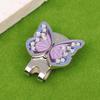 Strass Schmetterlingsform Ball Cap Marker mit magnetischem Hutclip Rostfreier langlebiger Marker für Männer und Frauen Golfbegeisterte