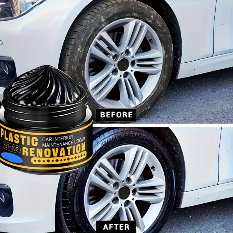 Ceramic Coating Plastic Renewal Formula Automotive Plastic Revitalizer Cream Long Lasting Restorer for Vehicle Bikes