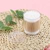 Plastic Cotton Swab Ball Holder Transparent Cosmetic Storage Box Bathroom Container Dispenser