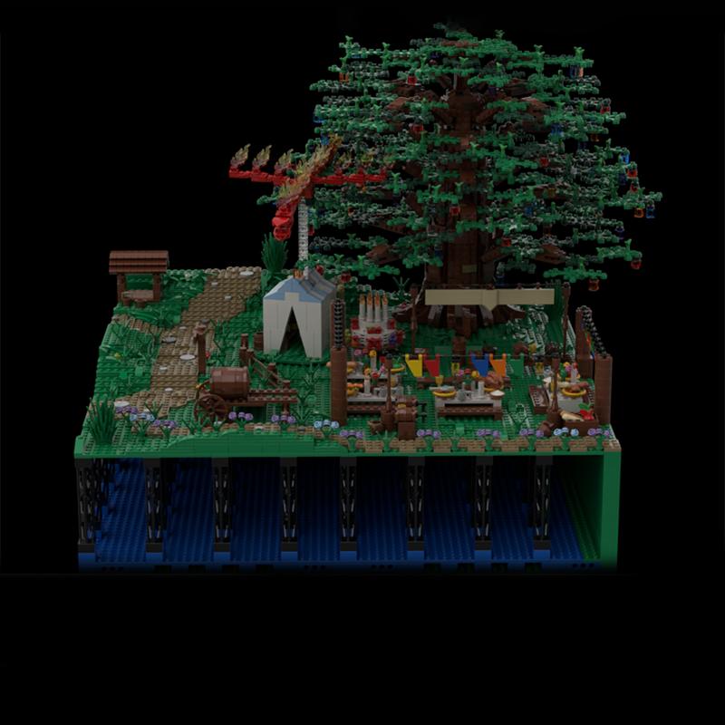 4245pcs MOC Hobbiton Section 8 And 9 Hobbit Lord Rings Model Building Blocks Construction Toys Christmas Gifts Brick Kids Idea