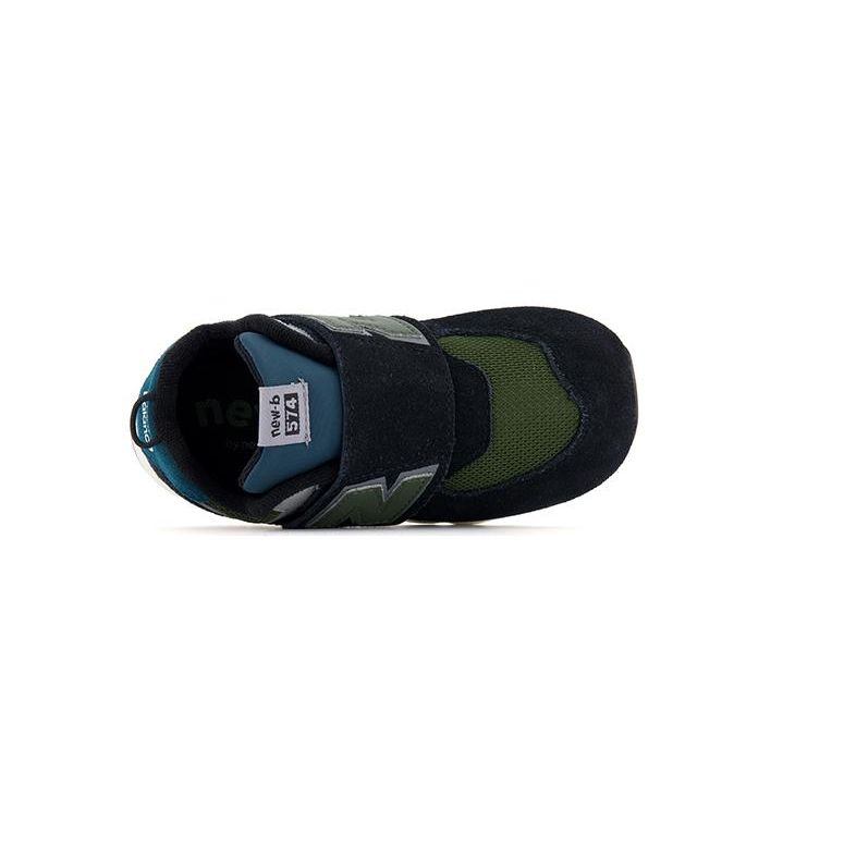 New Balance Nb 574 Low Top Walking Shoes Black Green Baby Shoes NW574KBG