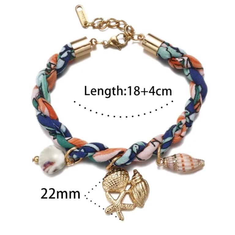 Ocean Marine Life Necklace With Colorful Shell Flower Pendant For Women And Men