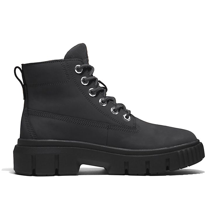 Timberland Greyfield Lace-Up Waterproof Durable Casual Comfortable Short Boots Women Boots Black A5RNG001