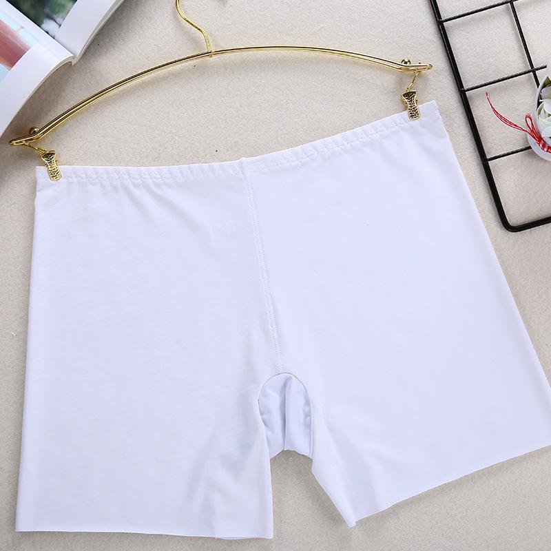 Mid-Waist Seamless Ice Silk Safety Shorts - Women's Anti-Exposure Summer Base Shorts