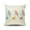 Piano Key Wonderful Notes Decorative Pillowcase Car Sofa Art Piece Office Seat Cushion Cover Home Decoration