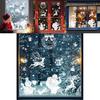Christmas Window Decals Pvc Snowflake Reindeer Decor For Holiday Festivities