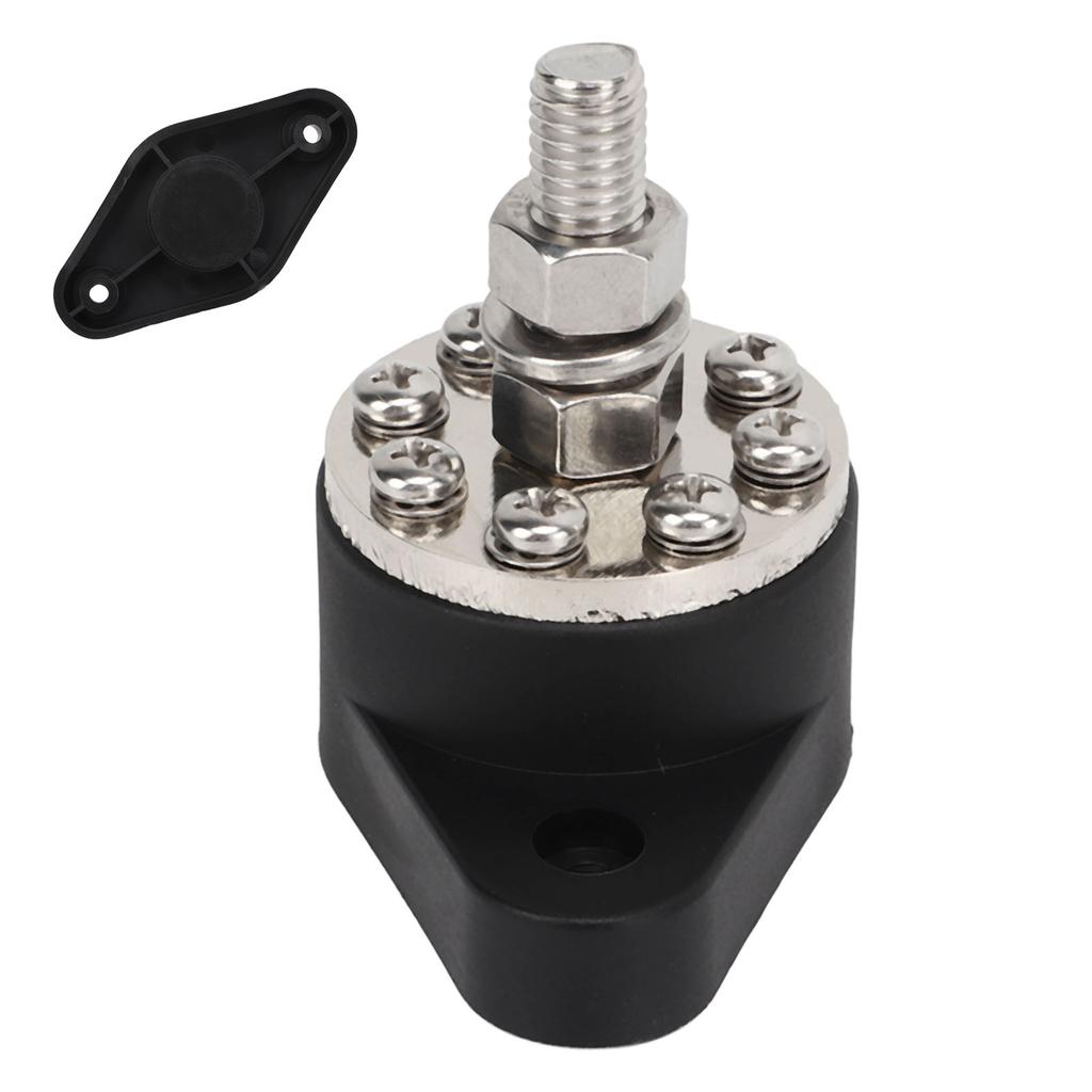 M10 Power Distribution Terminal 300A Maximum Current 3/8in Battery Junction Block Stud Post Bus Bar