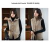 Women's 100% Cashmere Button-Up Vest, Thickened High-Neck Cardigan Sweater, Ideal for Layering As Outerwear Wool Knitwear