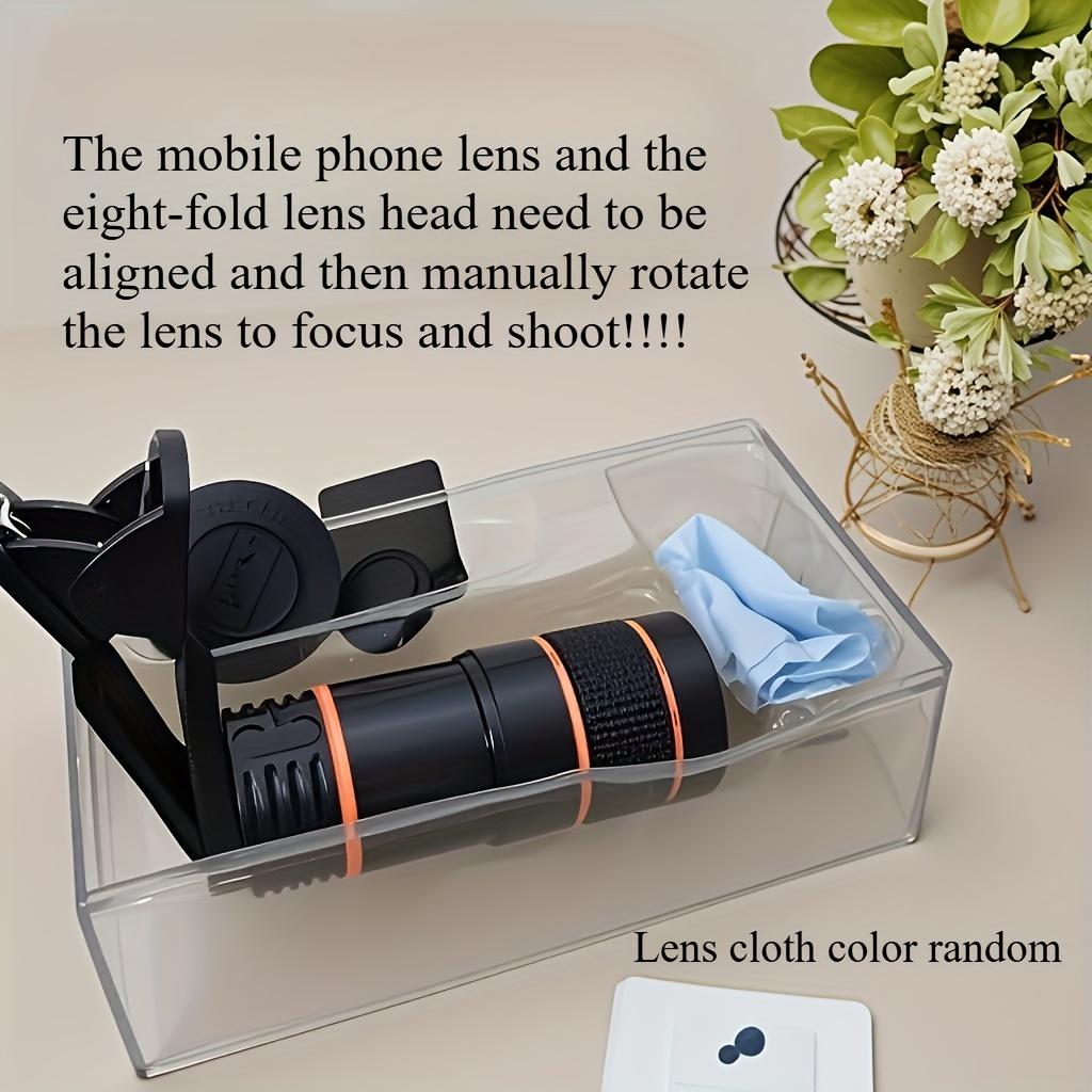 1 Stück 8x Teleobjektiv für Mobiltelefone Universelles 8x Mobiltelefon-Zoomobjektiv Hohe Auflösung Fokussierendes Fotografieobjektiv