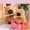 Capybara Plush Zen Lotus Seat Cushion Nezhathemed Stuffed Toy Gift Birthday