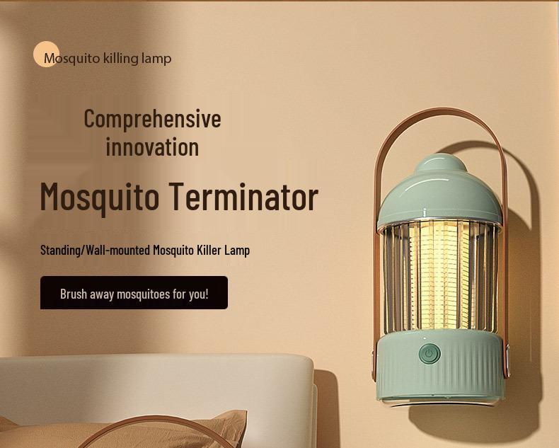Rechargeable Outdoor Mosquito Killer Lamp with Night Light Feature
