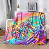 Colorful Cheer Spirit Flannel Blanket-Soft and Suitable for Sofas,Beds,Offices,Travel,All Seasons,Great Gift for Holidays and Birthdays.