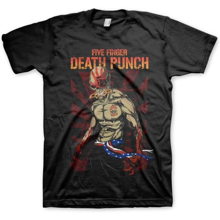 Five Finger Death Punch Patriotic Logo T-Shirt Black _ Officially Licensed Merchandise XXXXXL разноцветный