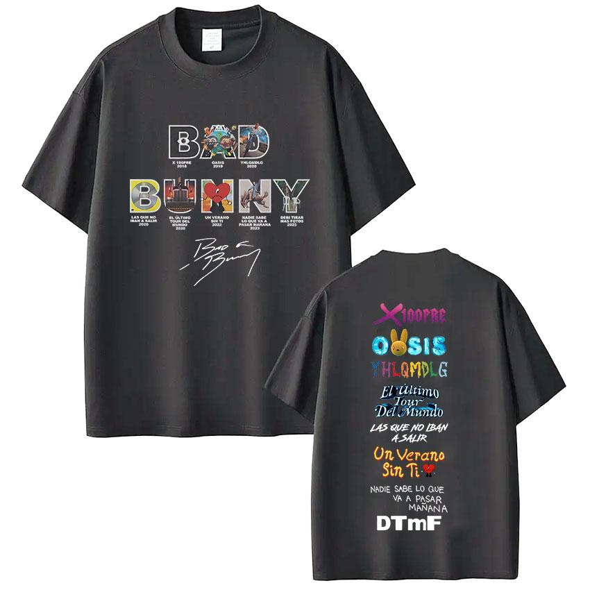 

Bad Bunny Rapper Album Debi Graphic Tshirt Remove More Photos DTMF Summer Men Women Luxury Fashion Hip Hop Pure Cotton Tshirt XL