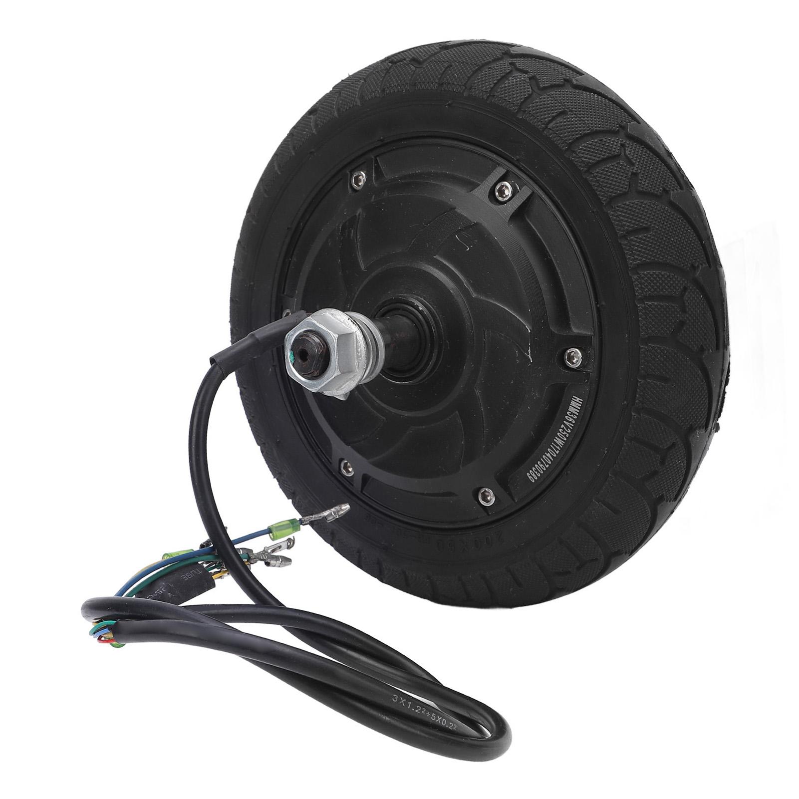 Igeteck 8 Inch Electric Scooter Hub Motor 36V 350W Brushless Hub Motor With Tire 200Mm Diameter 45Mm Tire Width 70Mm Opening