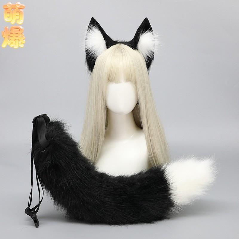 Handmade Japanese Lolita Fox Ear Headband With Standing Fur Tips Cosplay Accessory Adult Anime Fans