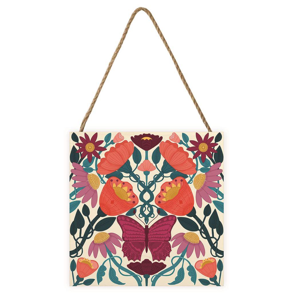 Nina Pace August Butterfly Wooden Block