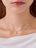 Ellejewelry Simple Flower Necklace Elbrnn244 (14K Gold Plated)