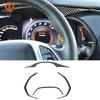 For Chevrolet Corvette C7 2014-2019 Car Carbon Black Dashboard Frame Cover Trim Stickers Auto Interior Parts