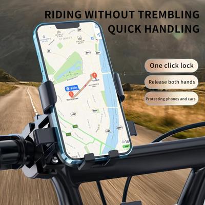 Universelle Halterung zum Fahren Rutschfester Handyhalter 360° Drehung Handy-Ständer Outdoor-Radfahren Mountainbiking Unterstützung